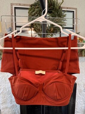 Ulla Johnson Rust Orange Two Piece Swimsuit